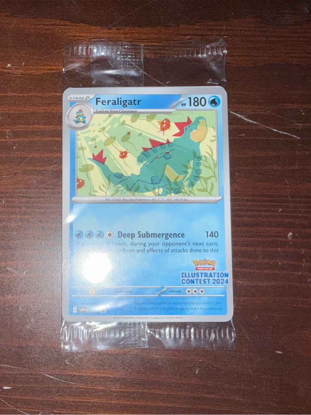 Pokémon TCG Feraligatr Illustration Contest 2024 Promo (213) SEALED